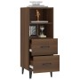 Aparador madera contrachapada marrón roble 34,5x34x90 cm de vidaXL, Aparadores - Ref: Foro24-817419, Precio: 61,07 €, Descuen...