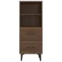 Aparador madera contrachapada marrón roble 34,5x34x90 cm de vidaXL, Aparadores - Ref: Foro24-817419, Precio: 60,03 €, Descuen...