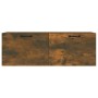 Armario pared madera contrachapada roble ahumado 100x36,5x35 cm de vidaXL, Taquillas y armarios de almacenamiento - Ref: Foro...