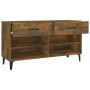 Mueble zapatero madera contrachapada roble ahumado 102x35x55 cm de vidaXL, Zapateros y organizadores de calzado - Ref: Foro24...