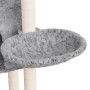 Rascador para gatos con postes de sisal gris claro 108,5 cm de vidaXL, Mobiliario para gatos - Ref: Foro24-171598, Precio: 50...
