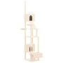 Árbol rascador para gatos de suelo a techo crema 277-303 cm de vidaXL, Mobiliario para gatos - Ref: Foro24-171612, Precio: 13...
