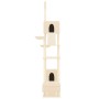 Árbol rascador para gatos de suelo a techo crema 277-303 cm de vidaXL, Mobiliario para gatos - Ref: Foro24-171612, Precio: 13...