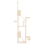 Árbol rascador para gatos de suelo a techo crema 277-303 cm de vidaXL, Mobiliario para gatos - Ref: Foro24-171612, Precio: 13...