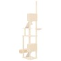 Árbol rascador para gatos de suelo a techo crema 277-303 cm de vidaXL, Mobiliario para gatos - Ref: Foro24-171612, Precio: 13...