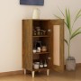 Aparador madera de ingeniería roble ahumado 34,5x34x90 cm de vidaXL, Aparadores - Ref: Foro24-817432, Precio: 46,74 €, Descue...