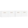Armarios pared 2 uds contrachapada blanco brillo 80x35x36,5 cm de vidaXL, Taquillas y armarios de almacenamiento - Ref: Foro2...