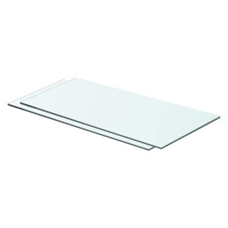 Estantes 2 unidades panel de vidrio transparente 60x25 cm en Estanterías | Comprar online en Foru.es