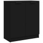 Aparador de 3 piezas madera contrachapada negro de vidaXL, Aparadores - Ref: Foro24-3115781, Precio: 197,23 €, Descuento: %