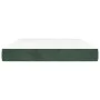 Colchón muelles ensacados terciopelo verde oscuro 140x190x20 cm de vidaXL, Colchones - Ref: Foro24-347791, Precio: 221,37 €, ...