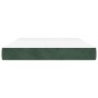 Colchón muelles ensacados terciopelo verde oscuro 140x190x20 cm de vidaXL, Colchones - Ref: Foro24-347791, Precio: 224,85 €, ...