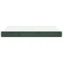 Colchón muelles ensacados terciopelo verde oscuro 140x190x20 cm de vidaXL, Colchones - Ref: Foro24-347791, Precio: 221,37 €, ...