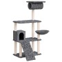 Rascador para gatos con postes de sisal gris oscuro 131 cm de vidaXL, Mobiliario para gatos - Ref: Foro24-171605, Precio: 60,...
