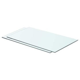 Estantes 2 unidades panel de vidrio transparente 60x30 cm en Estanterías | Comprar online en Foru.es