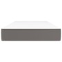 Colchón de muelles ensacados cuero sintético gris 80x200x20 cm de vidaXL, Colchones - Ref: Foro24-347686, Precio: 127,03 €, D...