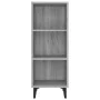 Aparador de madera de ingeniería gris Sonoma 34,5x32,5x90 cm de vidaXL, Aparadores - Ref: Foro24-817424, Precio: 53,86 €, Des...