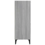 Aparador de madera de ingeniería gris Sonoma 34,5x32,5x90 cm de vidaXL, Aparadores - Ref: Foro24-817424, Precio: 53,86 €, Des...