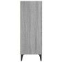 Aparador de madera de ingeniería gris Sonoma 34,5x32,5x90 cm de vidaXL, Aparadores - Ref: Foro24-817424, Precio: 54,46 €, Des...