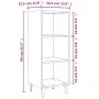 Aparador de madera de ingeniería gris Sonoma 34,5x32,5x90 cm de vidaXL, Aparadores - Ref: Foro24-817424, Precio: 53,86 €, Des...