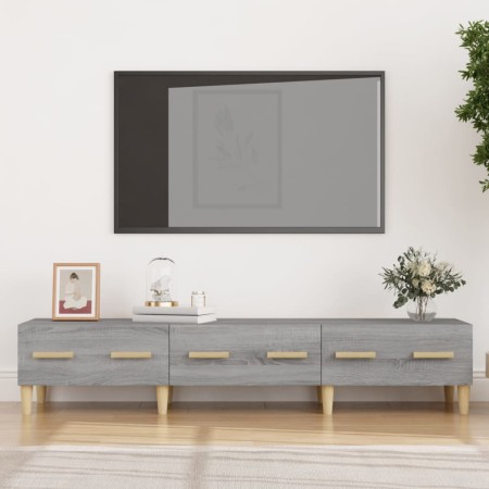 Mueble para TV madera contrachapada gris Sonoma 150x34,5x30 cm de vidaXL, Muebles TV - Ref: Foro24-817508, Precio: 88,12 €, D...