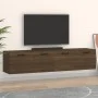 Armarios pared 2 uds contrachapada roble marrón 60x36,5x35cm de vidaXL, Taquillas y armarios de almacenamiento - Ref: Foro24-...