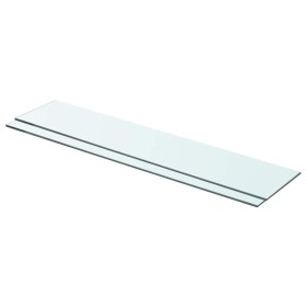 Estantes 2 unidades panel de vidrio transparente 70x15 cm en Estanterías | Comprar online en Foru.es