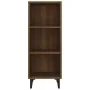 Aparador de madera de ingeniería marrón roble 34,5x32,5x90 cm de vidaXL, Aparadores - Ref: Foro24-817425, Precio: 51,36 €, De...