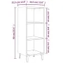 Aparador de madera de ingeniería marrón roble 34,5x32,5x90 cm de vidaXL, Aparadores - Ref: Foro24-817425, Precio: 51,36 €, De...