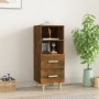 Aparador madera contrachapada roble ahumado 34,5x34x90 cm de vidaXL, Aparadores - Ref: Foro24-817414, Precio: 47,34 €, Descue...