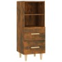 Aparador madera contrachapada roble ahumado 34,5x34x90 cm de vidaXL, Aparadores - Ref: Foro24-817414, Precio: 47,34 €, Descue...