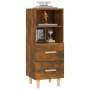 Aparador madera contrachapada roble ahumado 34,5x34x90 cm de vidaXL, Aparadores - Ref: Foro24-817414, Precio: 47,34 €, Descue...