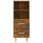 Aparador madera contrachapada roble ahumado 34,5x34x90 cm de vidaXL, Aparadores - Ref: Foro24-817414, Precio: 47,34 €, Descue...
