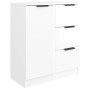 Aparadores 2 uds madera contrachapada blanco brillo 60x30x70 cm de vidaXL, Aparadores - Ref: Foro24-3115792, Precio: 172,05 €...