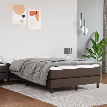 Brown synthetic leather pocket spring mattress 120x200x20 cm by vidaXL, Mattresses - Ref: Foro24-347765, Price: 179,54 €, Dis...