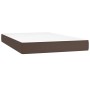 Colchón muelles ensacados cuero sintético marrón 120x200x20 cm de vidaXL, Colchones - Ref: Foro24-347765, Precio: 182,30 €, D...