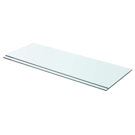 Estantes 2 unidades panel de vidrio transparente 70x25 cm en Estanterías | Comprar online en Foru.es