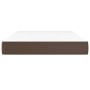 Colchón muelles ensacados cuero sintético marrón 120x200x20 cm de vidaXL, Colchones - Ref: Foro24-347765, Precio: 182,30 €, D...