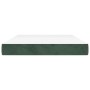Colchón muelles ensacados terciopelo verde oscuro 140x200x20 cm de vidaXL, Colchones - Ref: Foro24-347811, Precio: 227,23 €, ...