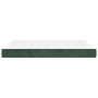 Colchón muelles ensacados terciopelo verde oscuro 140x200x20 cm de vidaXL, Colchones - Ref: Foro24-347811, Precio: 227,23 €, ...