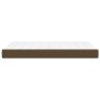Colchón de muelles ensacados tela marrón oscuro 120x200x20 cm de vidaXL, Colchones - Ref: Foro24-347757, Precio: 186,50 €, De...