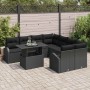 Conjunto de sofá de jardín 9 pcs Negro ratán sintético en Sofás de exterior | Comprar online en Foru.es