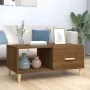 Mesa de centro madera contrachapada roble marrón 89,5x50x40 cm de vidaXL, Mesas de centro - Ref: Foro24-817515, Precio: 49,50...
