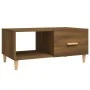 Mesa de centro madera contrachapada roble marrón 89,5x50x40 cm de vidaXL, Mesas de centro - Ref: Foro24-817515, Precio: 49,50...