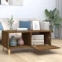 Mesa de centro madera contrachapada roble marrón 89,5x50x40 cm de vidaXL, Mesas de centro - Ref: Foro24-817515, Precio: 49,50...