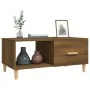 Mesa de centro madera contrachapada roble marrón 89,5x50x40 cm de vidaXL, Mesas de centro - Ref: Foro24-817515, Precio: 49,50...