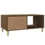 Mesa de centro madera contrachapada roble marrón 89,5x50x40 cm de vidaXL, Mesas de centro - Ref: Foro24-817515, Precio: 49,50...
