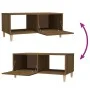 Mesa de centro madera contrachapada roble marrón 89,5x50x40 cm de vidaXL, Mesas de centro - Ref: Foro24-817515, Precio: 49,50...