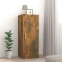 Armario de pared contrachapada roble ahumado 34,5x34x90 cm de vidaXL, Estantes y estanterías - Ref: Foro24-817438, Precio: 44...