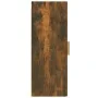 Armario de pared contrachapada roble ahumado 34,5x34x90 cm de vidaXL, Estantes y estanterías - Ref: Foro24-817438, Precio: 44...