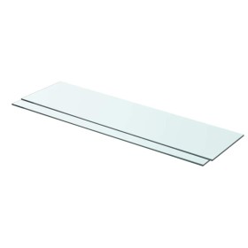 Estantes 2 unidades panel de vidrio transparente 80x20 cm en Estanterías | Comprar online en Foru.es